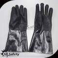 SRSAFETY gants résistant aux nitriles chimiques noirs gants de nitrile à double trempage